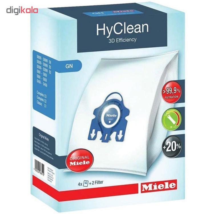 کیسه جاروبرقی میله مدل HyClean GN 3D Efficiency بسته 4 عددی