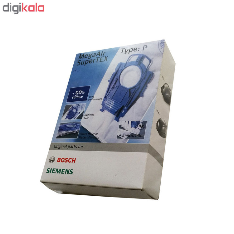 کیسه جاروبرقی مگا ایر مدل P مناسب جاروبرقی بوش و زیمنس